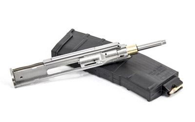 Simply pop in this bolt and use this magazine to start shooting .22LR out of any AR15!